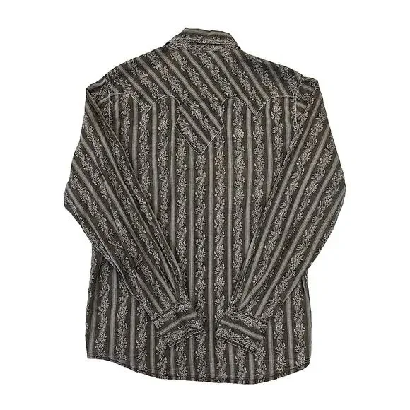 Southern Thread Mens Western Pearl Snap SZ M Vintage Inspired Retro Cowboy Brown - Picture 10 of 14